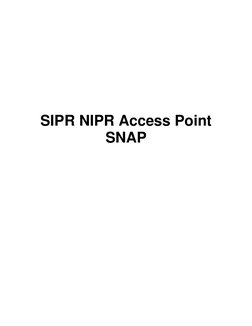 SIPR/NIPR Access Point Overview | PDF | Communications Satellite | Radio