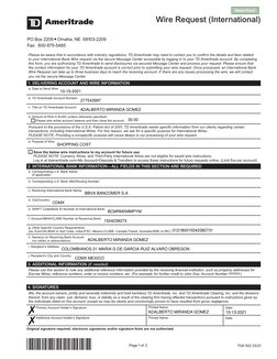 International Wire Transfer Request Form | PDF | Service Industries ...