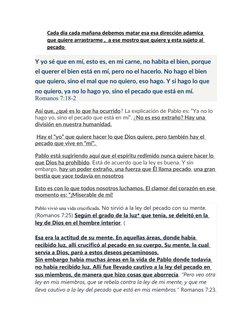 Cada dia cada mañana debemos matar esa esa dirección adamica 
que quiere arrastrarme ,  a ese mostro que quiere y esta sujeto