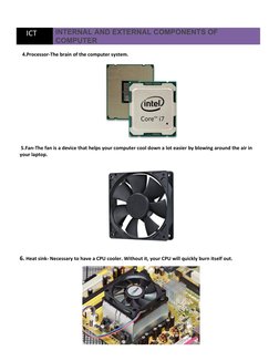 Internal and External Computer Components | PDF