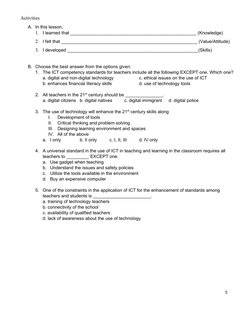 Activities
A. In this lesson,
1.
I learned that __________________________________________________ (Knowledge)
2.
I felt tha