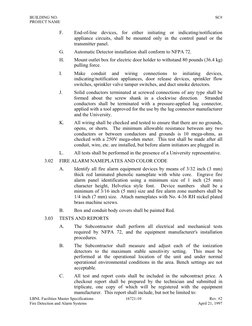BUILDING NO. 
SC# 
PROJECT NAME 
LBNL Facilities Master Specifications 
16721-10 
Rev. #2 
Fire Detection and Alarm Systems