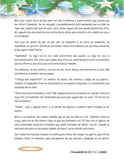 Translate by M. J. C. Sotelo 
Mis ojos viajan hacia arriba para ver do