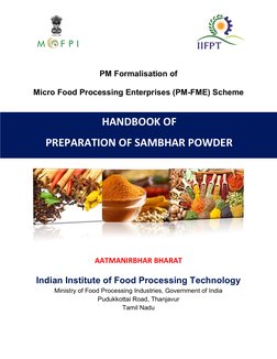 PM Formalisation of 
Micro Food Processing Enterprises (PM-FME) Scheme 
 
 
 
 
AATMANIRBHAR BHARAT 
Indian Institute of Fo