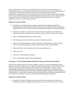 CSWE's 9 Social Work Competencies Guide | PDF | Social Work ...