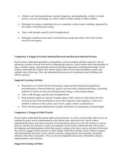 CSWE's 9 Social Work Competencies Guide | PDF | Social Work ...
