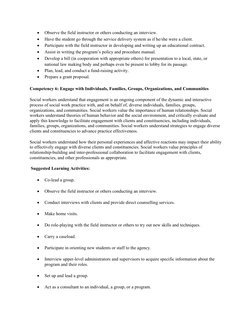CSWE's 9 Social Work Competencies Guide | PDF | Social Work ...