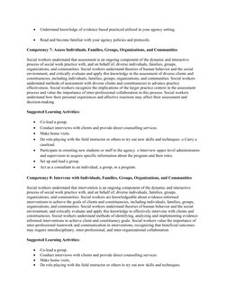 CSWE's 9 Social Work Competencies Guide | PDF | Social Work ...