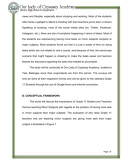 Page | 8
views and lifestyle, especially about studying and working. Most of the students
often faces a gadget to attend a me