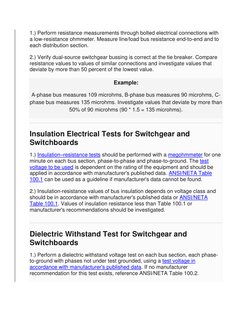 Switchgear Checklist.pdf Switchgear Inspection and Testing Guide | PDF | Transformer | Insulator ...