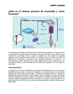 JIMMY ALEMAN 
1 
 
¿Qué es el sistema primario de encendido y cómo 
funciona? 
  
 
 
 
 
 
 
 
 
 
 
Un sistema de encendido
