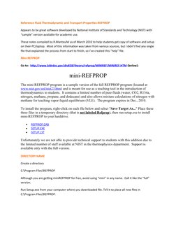 Refprop Python REFPROP Installation and Excel Guide | PDF | Microsoft Excel | Computer ...