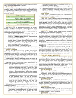 tienes esta competencia de herramientas, obtendrás competencia con otro 
tipo de herramientas de artesano de su elección. 
Co