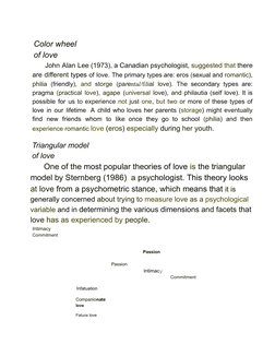Understanding Love and Intimacy | PDF | Love | Emotions