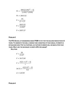 Solved Problems on Deferred Annuities | PDF | Present Value | Interest