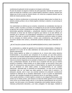 condiciones de aplicación de tal concepto en el amparo contra leyes.
El juicio de amparo se seguirá a instancia de parte agra