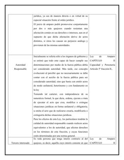 jurídica, ya sea de manera directa o en virtud de su
especial situación frente al orden jurídico.
El juicio de amparo podrá p