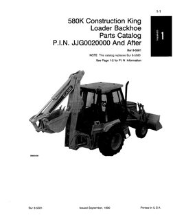 Case 580K Phase Iii Tractor Loader Backhoe Parts Manual Catalog