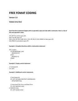 Free Format RPG Coding Guide | PDF | Parameter (Computer Programming ...