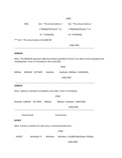 Free Format RPG Coding Guide | PDF | Parameter (Computer Programming ...