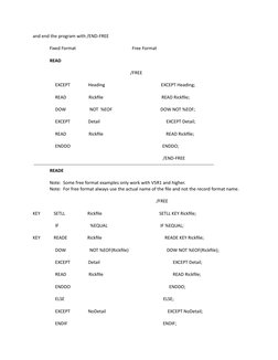 Free Format RPG Coding Guide | PDF | Parameter (Computer Programming ...
