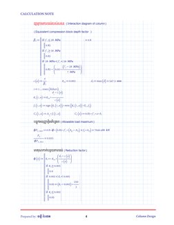 CALCULATION NOTE
=
d
176.25
300
423.75
547.5
⎢
⎢
⎢
⎢
⎢
⎣
⎥
⎥
⎥
⎥
⎥
⎦
mm
ដȦɎýកាមភាពធន­របស­សសរ(Interaction diagram of column)