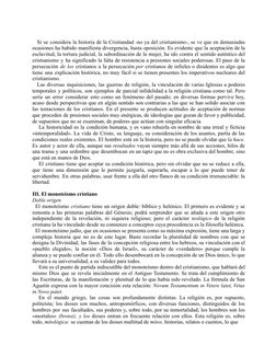 Si se considera la historia de la Cristiandad -no ya del cristianismo-, se ve que en demasiadas
ocasiones ha habido manifiest