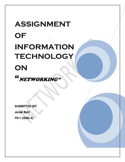 Computer Networking Assignment Overview | PDF | Network Topology ...
