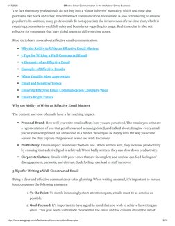 6/17/2020
Effective Email Communication in the Workplace Drives Business
https://www.arielgroup.com/effective-email-communica