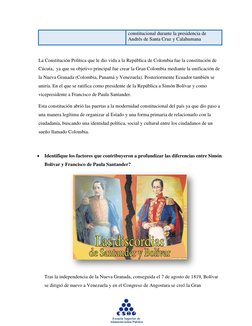 constitucional durante la presidencia de 
Andrés de Santa Cruz y Calahumana 
 
La Constitución Política que le dio vida a
