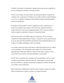 Colombia, la cual debía ser una poderosa confederación de naciones que comprendía lo 
que hoy corresponde a Colombia, Ven