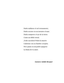 Te amaré por siempre 
Annasak2 
 
Página5 
 
 
 
 
 
 
 
 
 
 
 
Podrá nublarse el sol eternamente;  
 
 
 
 
Podrá secarse e