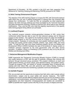 Department of Education.  All PDL enrolled in the ALS earn their respective Time
Allowance for Teaching, Studying and Mentori