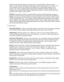 Essential Verbs for Sports Writing | PDF | Volleyball | Sports Rules ...