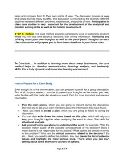 ideas and compare them to their own points of view. The discussion process is easy
and simple but has many benefits. The disc