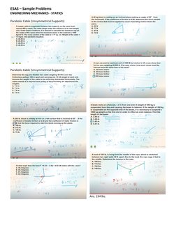 Statics Sample Problems and Solutions | PDF | Force | Lever