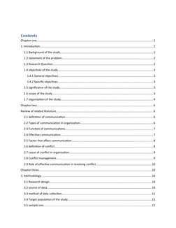 Contents
Chapter one.........................................................................................................