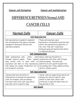 Class 12 Cancer Biology Project File | PDF | Cancer | Cell (Biology)
