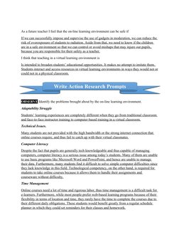 Write Action Research Prompts
As a future teacher I feel that the on-line learning environment can be safe if
If we can succe