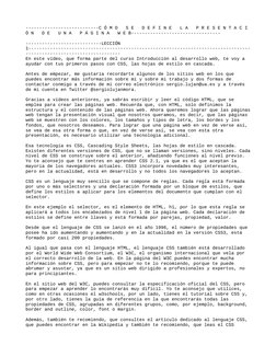 ---------------------------C Ó M O   S E   D E F I N E   L A   P R E S E N T A C I 
Ó N   D E   U N A   P Á G I N A   W E B--