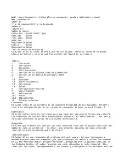 Wiki Loves Monuments: ¡Fotografía un monumento, ayuda a Wikipedia y gana!
Más información
Salmo 37
Ir a la navegaciónIr a la