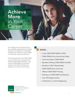 You already prove every day that you 
are a globally respected security leader. 
Now you can elevate your knowledge 
and skil