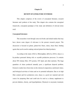 9 
 
Chapter II 
REVIEW OF LITERATURE SYNTHESIS 
 
This chapter comprises of the review of conceptual literature, research 
l