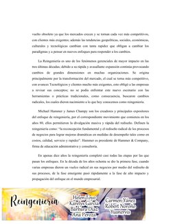 vuelto obsoleto ya que los mercados crecen y se tornan cada vez más competitivos,
con clientes más exigentes; además las tend