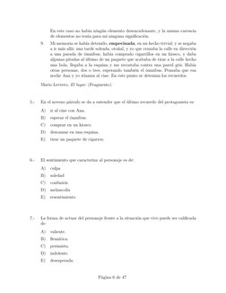 En este caso no había ningún elemento desencadenante, y la misma carencia
de elementos no tenía para mí ninguna signiﬁcación.