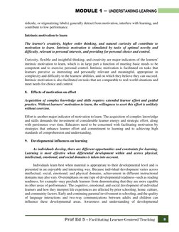 MODULE 1 – UNDERSTANDING LEARNING
Prof Ed 5 - Facilitating Learner-Centered Teaching
ridicule, or stigma