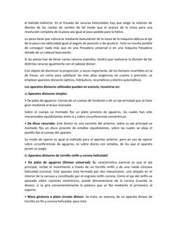 el método indirecto. En el fresado de ranuras helicoidales hay que elegir la relación de
dientes de las ruedas de cambio de t