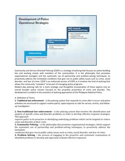 CSOP Implementation Guidelines for PNP | PDF | Police | Community Policing