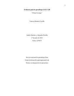 1 
 
Evidencia guía de aprendizaje GUIA 3.2B 
“Ubicar la carga.” 
 
 
Vanessa Ramirez Castillo 
 
 
 
 
Andrés Sánchez y Alej