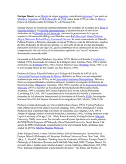 Enrique Dussel, es un filósofo  (http://es.wikipedia.org/wiki/Fil%C3%B3sofo)de origen argentino, (http://es.wikipedia.org/wik